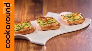 Sfogliette brie e zucchine  Ricetta con pasta sfoglia [upl. by Celinka988]