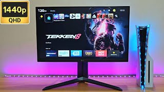 PS5 Slim on 27quot 1440P 144Hz Monitor [upl. by Ayetal]