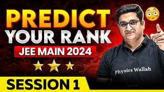 JEE Main 2024 Predict Your Rank for January Attempt 🤫  Expected Marks vs Percentile 🤯 [upl. by Thorstein]