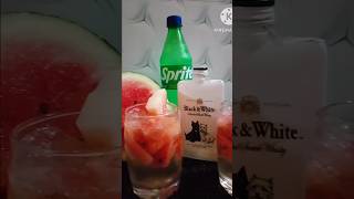 Whisky watermelon cocktail making at home [upl. by Barnum]