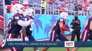 FAU football unveils schedule [upl. by Sirahc]