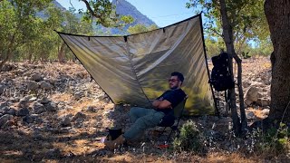 Solo camping adventure in the summer  wild camping outdoor [upl. by Ecirtnahc300]