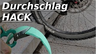 BIKE HACK  Durchschlagschutz selbst gemacht  Tutorial  German [upl. by Hanny]