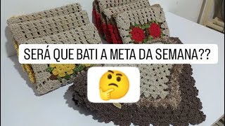 Produção da semana será que fui produtiva nova meta por aqui✅ crocheteira crochet [upl. by Ainat]