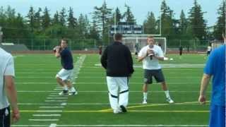 Quarterbacks throw at Barton Select QB Camp 5302012 [upl. by Olympia]