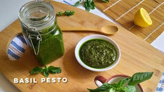 Fresh Basil Pesto Recipe  How to make Pesto Sauce at home  Easy Pesto Recipe [upl. by Adnorhs]