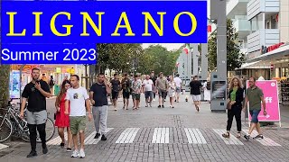 Lignano Sabbiadoro Italy  Summer 2023 Walking Tour [upl. by Cheslie]