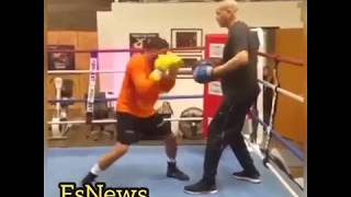 Amir Khan Working With Virgil Hunter For Crawford Fight esnews [upl. by Gavrah]