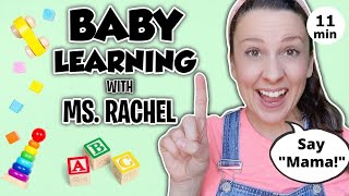 Baby Learning With Ms Rachel  First Words Songs and Nursery Rhymes for Babies  Toddler Videos [upl. by Gatias]