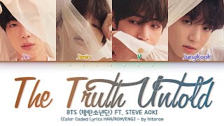 BTS 방탄소년단 – The Truth Untold 전하지 못한 진심 Feat Steve Aoki Color Coded Lyrics HANROMENG [upl. by Phip]