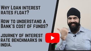 Part 1 Loan Interest Rate Benchmarks  Cost of Funds History of Benchmarks and BPLR  Hindi amp Eng [upl. by Senoj]