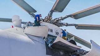 Crazy Process of Starting the World’s Biggest Helicopter Ever Produced [upl. by Laerdna816]