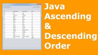 Java And MySQL  How To Sort JTable Data Using Java NetBeans  with source code [upl. by Sedinoel843]