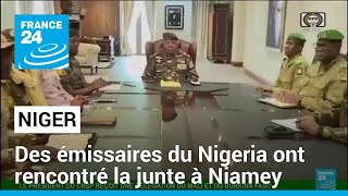 Niger  des émissaires du Nigeria ont rencontré la junte à Niamey • FRANCE 24 [upl. by Avahc198]