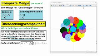 Metrische Räume ► Kompaktheit und Überdeckungskompaktheit [upl. by Tamarah377]