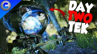 UPGRADING TO TEK TIER ON DAY 2  ARK Survival Evolved [upl. by Gnes137]