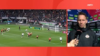 De Jong over gemiste strafschop Slecht ingeschoten ik raak m verkeerd  NEC 31 PSV  necpsv [upl. by Ertnom810]