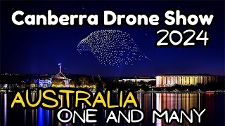 Drone Show Canberra  Australia Day 2024  Part 3 One and Many [upl. by Varian]