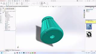 Solidworks Tutorial V6 Engine Air Filter  Car Engine Air FIlter [upl. by Naicad]