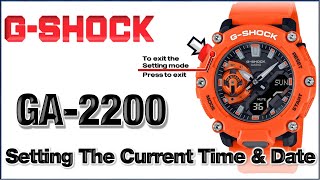 GA2200 GShock Module 5674 How to Set Time Date Home City DTS 1224H Key Tone Light Duration✌ [upl. by Ttegdirb766]