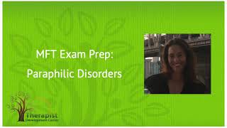 Paraphilic Disorder  MFT Exam Prep [upl. by Lud]