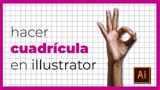 COMO HACER CUADRICULA O RETICULA EN ILLUSTRATOR con herramienta fila y columnas [upl. by Petty]