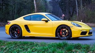 Porsche 718 Cayman S 350hp  DRIVE amp SOUND 60FPS [upl. by Aluino]