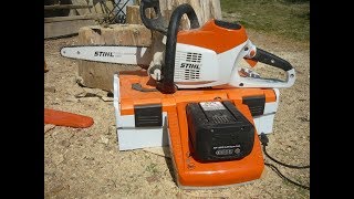 Avis dartisan tronçonneuse Stihl MSA200 CBQ [upl. by Getraer57]