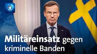 Schweden plant Militäreinsatz gegen Bandengewalt [upl. by Najed]