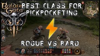 BG3 Pickpocket Guide  Rogue Vs Bard bg3 [upl. by Nibor]