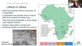 Kathryn Goodenough  BGS  Lithium resources in pegmatites – what’s happening in Africa [upl. by Randy]