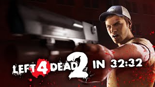 Left 4 Dead 2 in 3232  Main Campaigns  Solo TAS [upl. by Lovel]