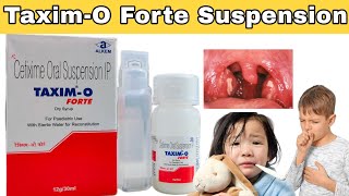 Taxim O forte dry syrup review and complete information in hindi  Cefixime 100 mg syrup uses [upl. by Airotel]