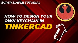 How To Design Your Own 3D Printable Keychain Using Tinkercad  Easy Tutorial [upl. by Asoramla]