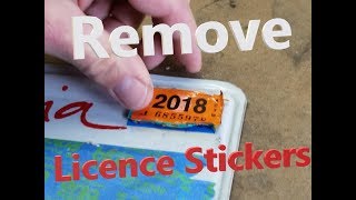 Licence Plate Sticker Removal [upl. by Arley]