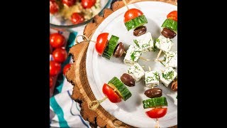 Greek Salad Skewers [upl. by Ayisan]