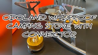 Odoland 3500w windproof camping gas stove review  GREAT BIT OF KIT [upl. by Nnylf151]