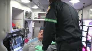 Paramedic students participate in trauma simulations [upl. by Berkow513]