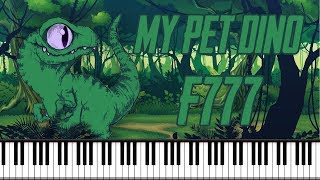 Synthesia Piano Tutorial  My Pet Dino  F777 [upl. by Norat587]