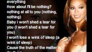 beyonceirreplaceable lyrics [upl. by Siravat830]