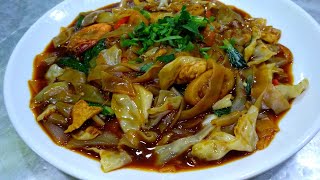 Resepi kuey teow goreng basah ala Thai  Rizal tomyam [upl. by Acirt913]