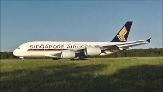 Singapore Airlines Flug SQ346 A380 landet in Zürich [upl. by Ford]