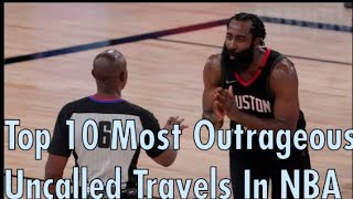 Top 10 Most Outrageous Uncalled Travels In NBA History nba nbahighlights [upl. by Hepsiba]