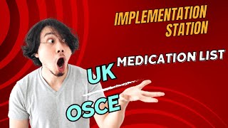 UK NMC OSCE Implementation list Medication station 918157930897 WhatsApp [upl. by Elleunamme]