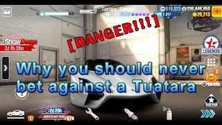 CSR 2  CSR Racing 2 Why You Should Never Bet Against a TUATARA [upl. by Drofnelg]