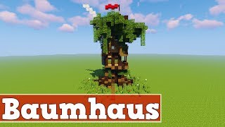 Wie baut man ein schönes Baumhaus in Minecraft  Minecraft Baumhaus Bauen Deutsch [upl. by Daht]