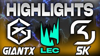 GIANTX VS SK GAMING HIGHLIGHTS LEC 2024 SPRING SEASON JORNADA 2  LEAGUE OF LEGENDS  ESPAÑOL [upl. by Hafler854]