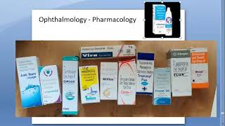 Ophthalmology Common medication medicines prescribed drugs eye drops pharmacology [upl. by Sklar]