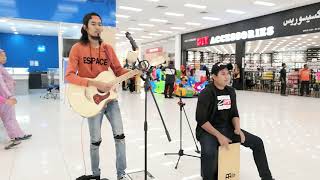 Realiti insan  Santekee  busking cover by aqsara [upl. by Almallah]