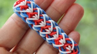 Rainbow Loom Nederlands Liberty Twist Armband [upl. by Nnayram680]